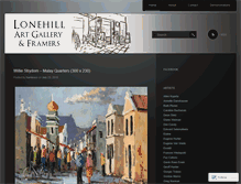 Tablet Screenshot of lonehillart.com